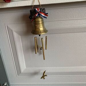 Vintage Liberty Bell Wind Chimes